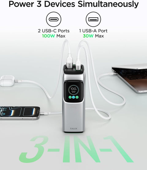 TALIX Zeta PD3.2 High Power Protable Power Bank 240W
