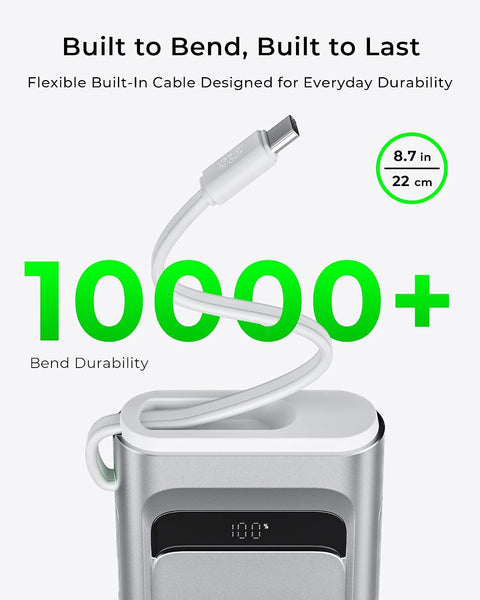TALIX Linxt Build-in Cable Power Bank 100W 10K (3ports)