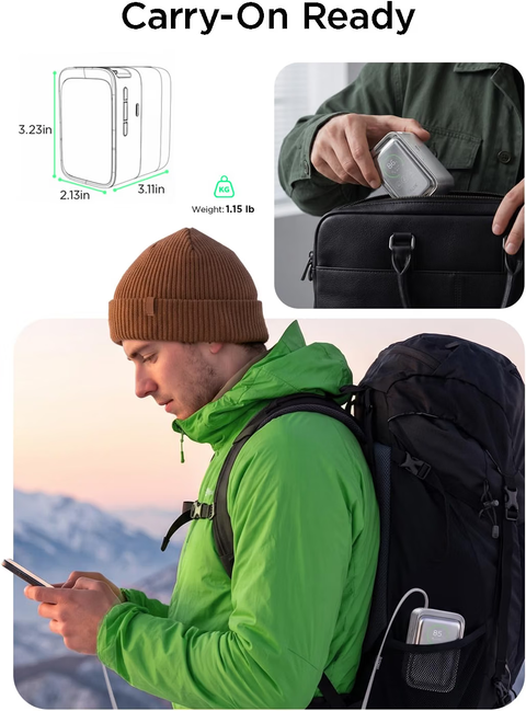 TALIX Linxt Retractable Portable Power Bank 190W(3-Port)