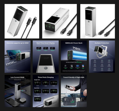 TALIX 125W 12800mAh Power Bank