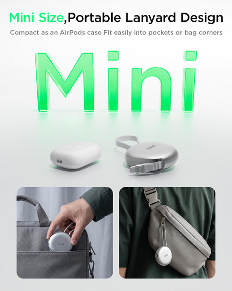 TALIX  Single-Pull Retractable USB C to USB C Cable 240W