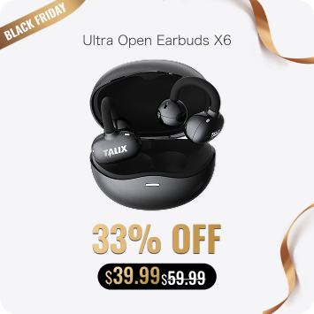 Ultra Open Earbuds X6 · Black