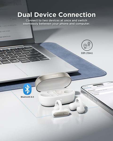 TALIX X8 Open-ear  Clip-on  Earbuds