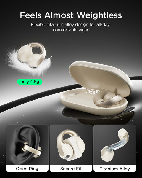 TALIX X7 Open Ear Clip-On Earbuds