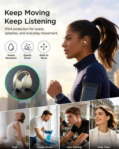 TALIX X7 Open Ear Clip-On Earbuds